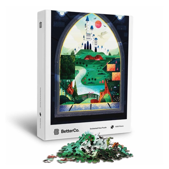 🧩 New Sealed ENCHANTED VIEW 1,000 Piece Puzzle BetterCo. Small Artist Soy Ink - Picture 1 of 4